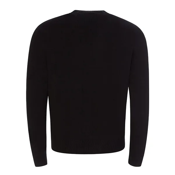 Áo Len Nam Dsquared2 Logo-Panel Wool Jumper Màu Đen/Nâu Size S