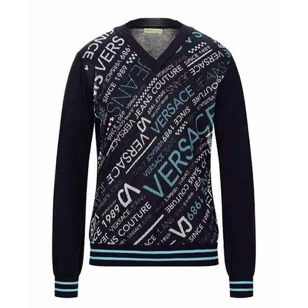 Áo Len Nam Versace Jeans Couture Logo Màu Xanh Đen Size L - Thời trang - Vua Hàng Hiệu