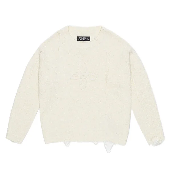 Áo Len Nữ SMFK White Wilderness Wondering UG010W Màu Trắng Size S - Thời trang - Vua Hàng Hiệu
