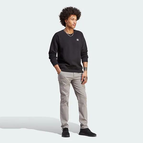 Áo Nỉ Nam Adidas Sweatshirt Trefoil Essentials Crewneck IM4532 Màu Đen Size XS