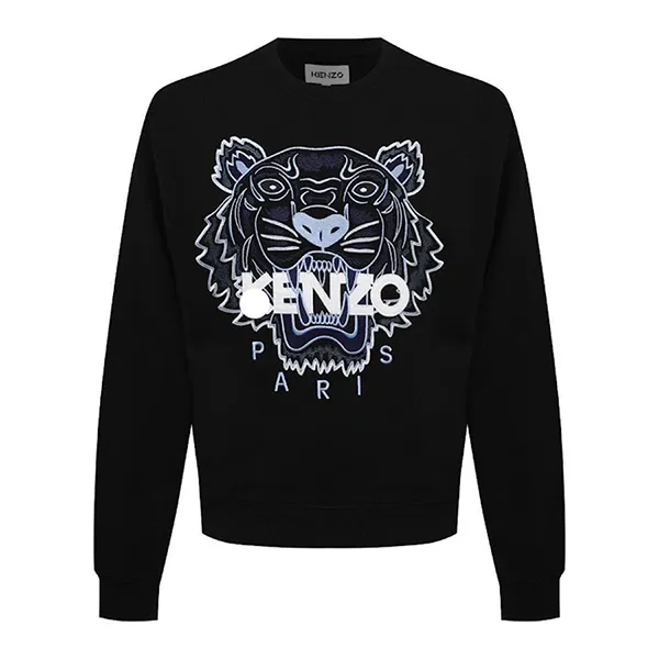 Áo Nỉ Sweat Kenzo Embroidered Tiger Logo Màu Đen Size L - 5