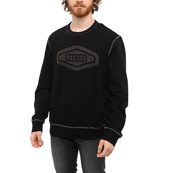 Áo Nỉ Sweater Diesel S-Ginn-D1 A057340LEAC900 Màu Đen Size XS - Thời trang - Vua Hàng Hiệu