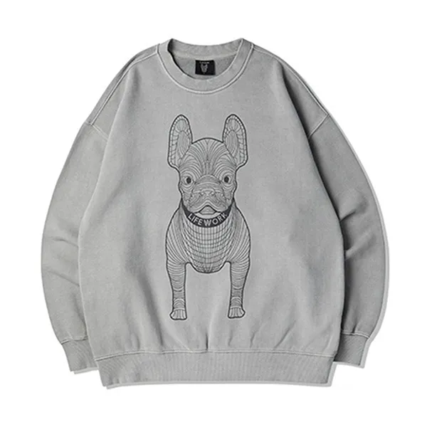 Áo Nỉ Sweater LifeWork Big Ladok Sweatshirt LW235MT990 Màu Xám - Thời trang - Vua Hàng Hiệu