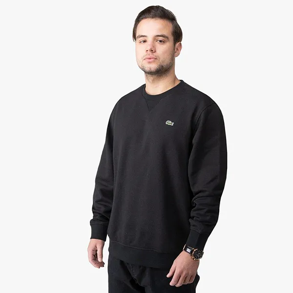 Áo Nỉ Sweater Nam Lacoste Black SH1505 00 C31 Màu Đen Size 2