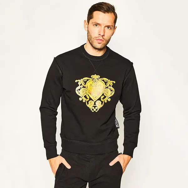 Áo Nỉ Sweater Nam Versace Jeans Couture B7GVB7EB Màu Đen Size XS