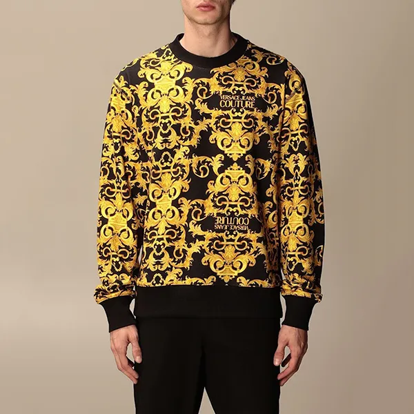 Áo Nỉ Sweater Nam Versace Jeans Couture Màu Vàng/Đen Size S - Thời trang - Vua Hàng Hiệu