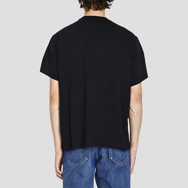 Áo Phông Nam Burberry Black Equestrian Knight Printed Tshirt 8072775 Màu Đen