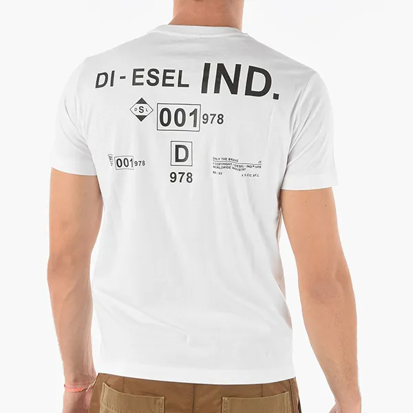 Áo Phông Nam Diesel T-Diegos N21 GA04 Tshirt Màu Trắng Size M - Thời trang - Vua Hàng Hiệu