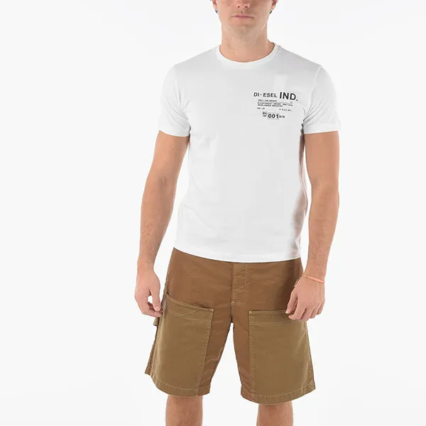 Áo Phông Nam Diesel T-Diegos N21 GA04 Tshirt Màu Trắng Size M - Thời trang - Vua Hàng Hiệu