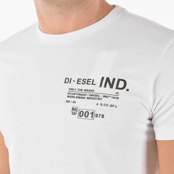 Áo Phông Nam Diesel T-Diegos N21 GA04 Tshirt Màu Trắng Size M - Thời trang - Vua Hàng Hiệu