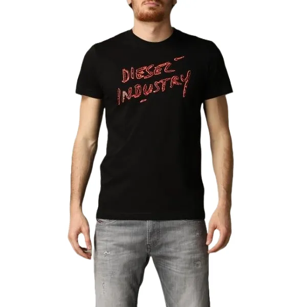 Áo Phông Nam Diesel T-Diegos S15 Maglietta Tshirt Màu Đen Size M - Thời trang - Vua Hàng Hiệu