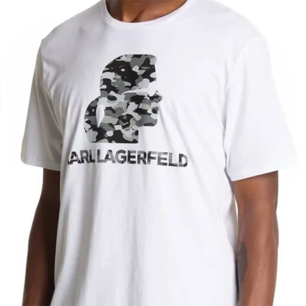 Áo Phông Nam Karl Lagerfeld Tshirt LM1G2090 GB03 Màu Trắng Size M