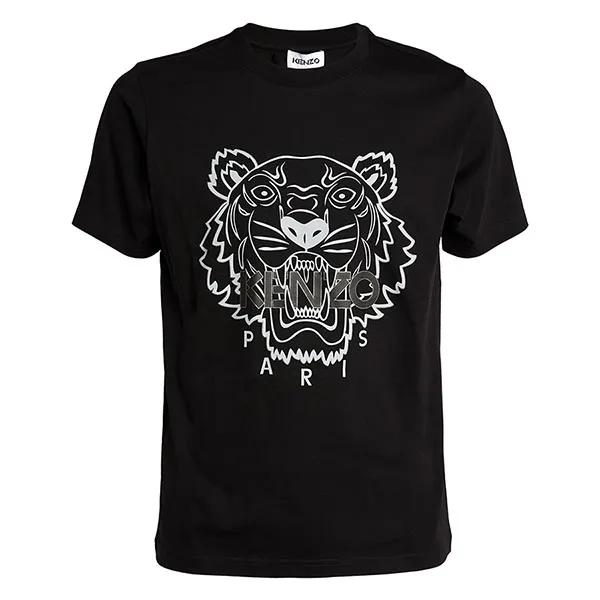 Áo Phông Nam Kenzo Icon Tiger Tshirt 4SR99 Màu Đen Size XS