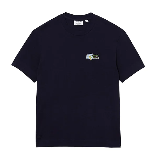 Áo Phông Nam Lacoste Men's Holiday Relaxed Fit Comic Effect Badge T-shirt TH1362 166 Màu Xanh Navy Size 4 - Thời trang - Vua Hàng Hiệu