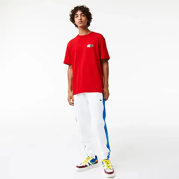 Áo Phông Nam Lacoste Men's Holiday Relaxed Fit Comic Effect Badge T-shirt TH1362 240 Màu Đỏ Size 3 - Thời trang - Vua Hàng Hiệu