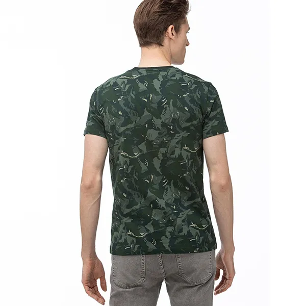 Áo Phông Nam Lacoste Men's V-Neck Graphic T-Shirt TH0018 18Y Màu Xanh Lá Size 2 - Thời trang - Vua Hàng Hiệu