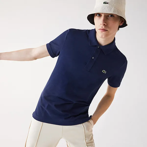Áo Polo Nam Lacoste Original L.12.12 Slim Fit Petit Piqué Cotton Polo PH4012 78X Màu Xanh Đậm Size 2 - Thời trang - Vua Hàng Hiệu