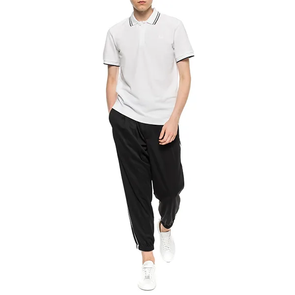 Áo Polo Nam Alexander Mcqueen Swallow Polo Shirt 277624 Màu Trắng Size L