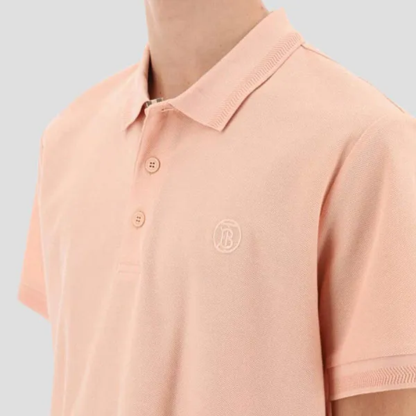 Áo Polo Nam Burberry Peach Pink Logo TB Embroidered 8070168 Màu Hồng Đào - Thời trang - Vua Hàng Hiệu