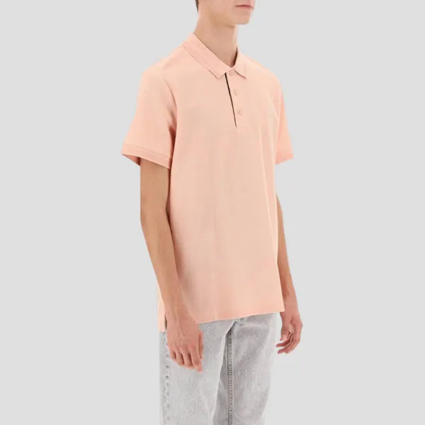 Áo Polo Nam Burberry Peach Pink Logo TB Embroidered 8070168 Màu Hồng Đào - Thời trang - Vua Hàng Hiệu