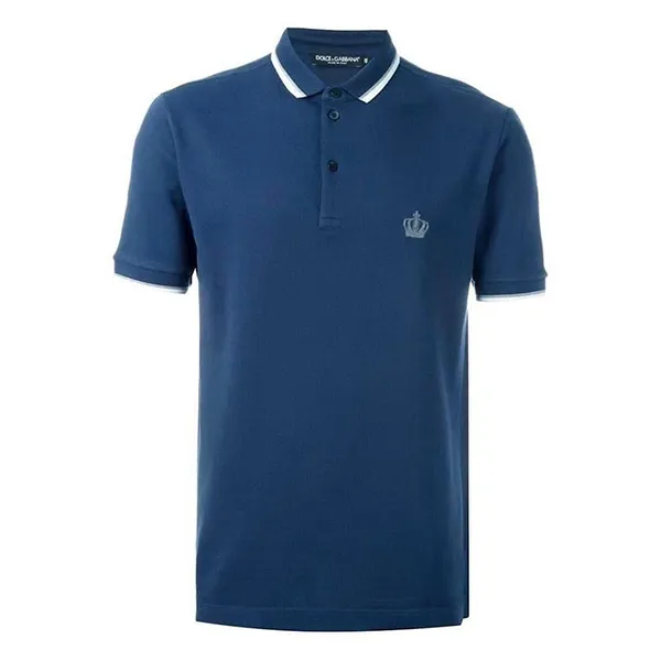 Áo Polo Nam Dolce & Gabbana D&G Shirt G8FX4T Màu Xanh Size 44 - Thời trang - Vua Hàng Hiệu