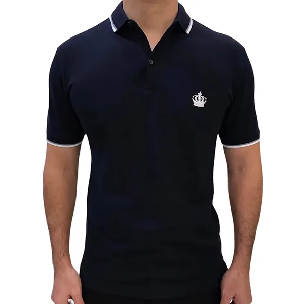 Áo Polo Nam Dolce & Gabbana D&G Polo Shirt G8GI2T Màu Xanh Navy Size 44 - Thời trang - Vua Hàng Hiệu