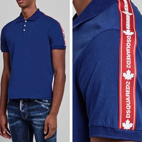 Áo Polo Nam Dsquared2 Polo Shirt S74GL0045 Màu Xanh Blue Size S - Thời trang - Vua Hàng Hiệu