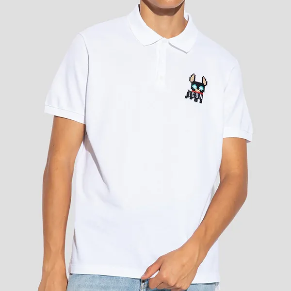 Áo Polo Nam Dsquared2 White With Logo CIRO Embroidered S79GL0006 S22743 100 Màu Trắng - Thời trang - Vua Hàng Hiệu