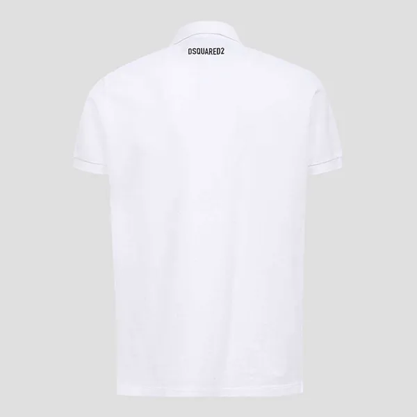 Áo Polo Nam Dsquared2 White With Logo CIRO Embroidered S79GL0006 S22743 100 Màu Trắng - Thời trang - Vua Hàng Hiệu