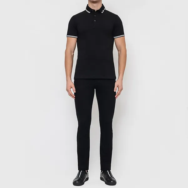 Áo Polo Nam Emporio Armani Short Sleeve Polo Shirt 6G1FP4 Màu Đen Size S - Thời trang - Vua Hàng Hiệu