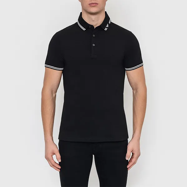 Áo Polo Nam Emporio Armani Short Sleeve Polo Shirt 6G1FP4 Màu Đen Size S - Thời trang - Vua Hàng Hiệu