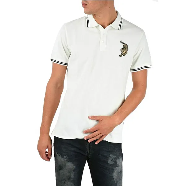 Áo Polo Nam Just Cavalli Polo Shirt S01GC0440 Màu Trắng Size L - Thời trang - Vua Hàng Hiệu