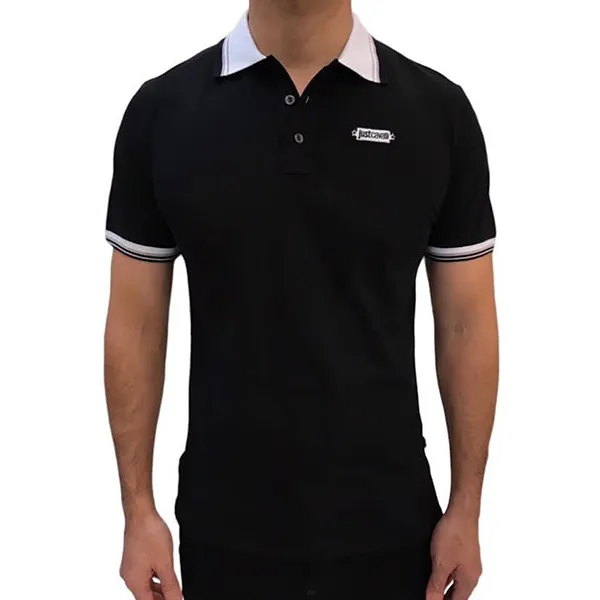 Áo Polo Nam Just Cavalli Polo Shirt S01GC0452 Màu Đen Size S - Thời trang - Vua Hàng Hiệu