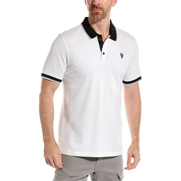 Áo Polo Nam Karl Lagerfeld Head Patch Polo Shirt LM2K4047 GB03 Màu Trắng Size L - Thời trang - Vua Hàng Hiệu