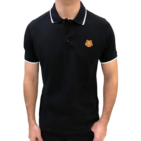 Áo Polo Nam Kenzo Black Polo Shirt 4BA99 Màu Đen Size XS