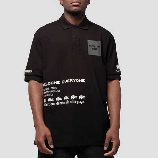 Áo Polo Nam Lacoste Looser Fit Polo Shirt PH3816 031 Màu Đen Size L - Thời trang - Vua Hàng Hiệu