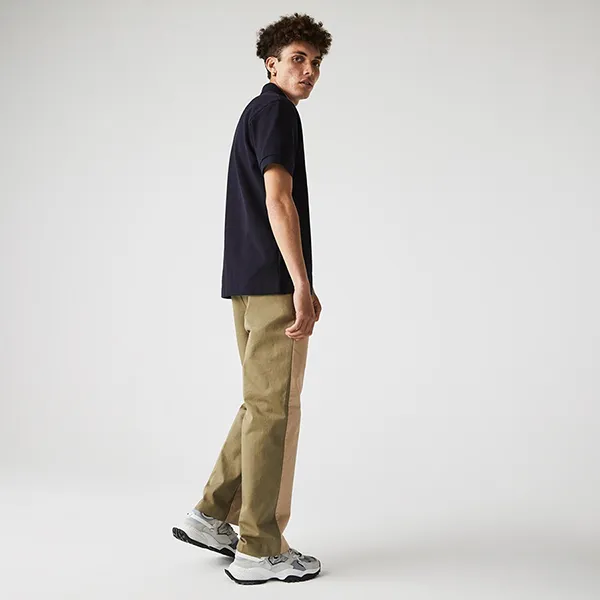 Áo Polo Nam Lacoste Men’s Classic Fit L1221 00 HDE Organic Cotton Piqué Shirt Màu Xanh Đen Size 3