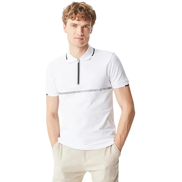 Áo Polo Nam Lacoste Men's Polo Shirt PH0204 04B Màu Trắng Size 5 - Thời trang - Vua Hàng Hiệu