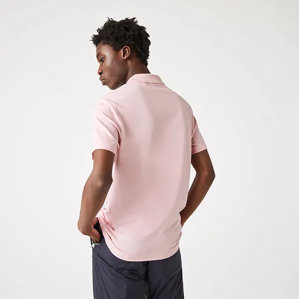 Áo Polo Nam Lacoste Regular Fit Stretch Organic Cotton Pink PH2049 00 HCQ Màu Hồng Size 3