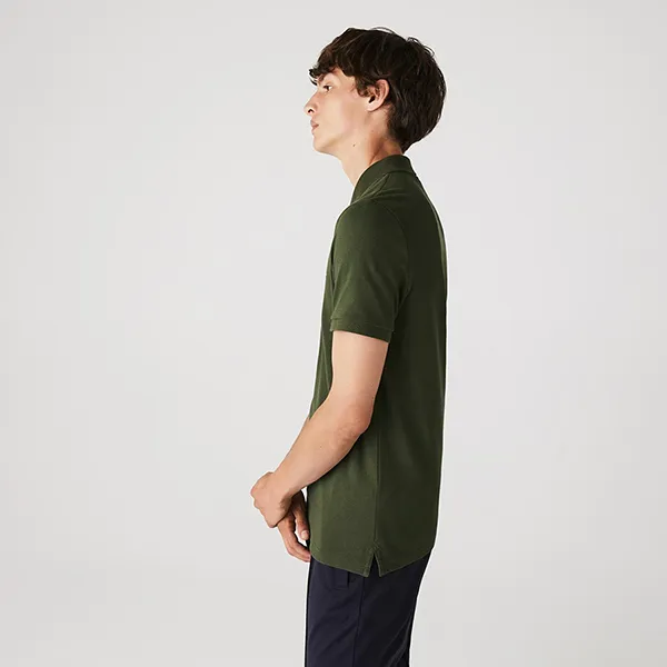 Áo Polo Nam Lacoste Slim Fit In Petit Piqué PH4012 00 S7T Màu Xanh Rêu Size 4 - Thời trang - Vua Hàng Hiệu
