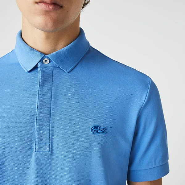 Áo Polo Nam Lacoste Smart Paris Stretch Cotton Piqué PH5522 00 L99 Shirt Màu Xanh Dương Size 2 - Thời trang - Vua Hàng Hiệu