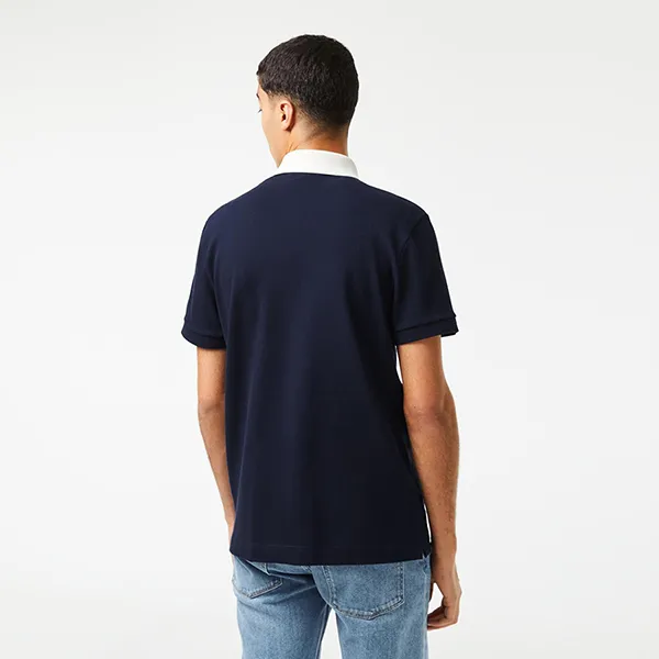 Áo Polo Nam Lacoste Smart Paris With Cotton Petit Piqué PH5367 51 HHW Màu Xanh Navy Size 5