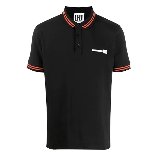 Áo Polo Nam Les Hommes Polo Shirt UXT500 Màu Đen Size S
