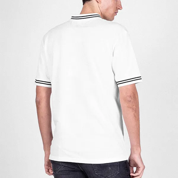 Áo Polo Nam Les Hommes LHU Gang Polo Shirt UIT501 Màu Trắng Size S
