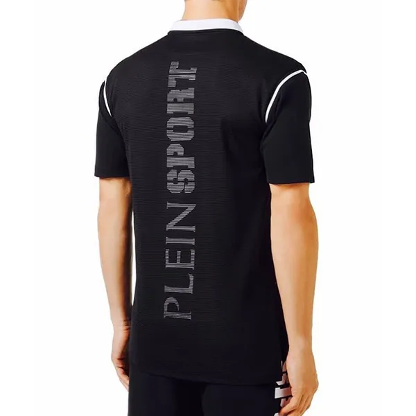 Áo Polo Nam Philipp Plein MTK3384 Màu Đen Phối Trắng Size M