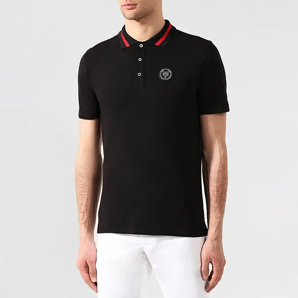 Áo Polo Nam Philipp Plein Sport Plein Cotton P19C MTK3374 SJY001N Màu Đen Size S
