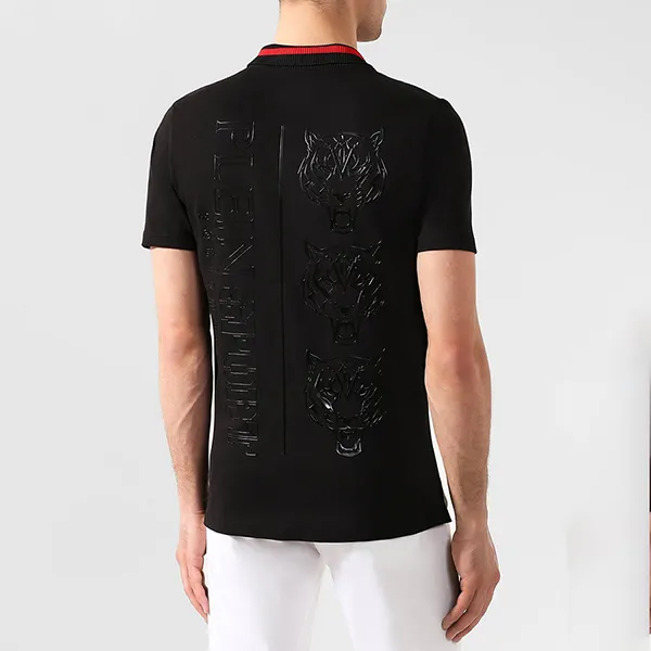 Áo Polo Nam Philipp Plein Sport Plein Cotton P19C MTK3374 SJY001N Màu Đen Size S