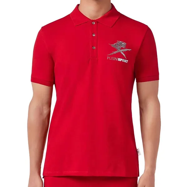 Áo Polo Nam Philipp Plein Sport Shirt MTK2733 Màu Đỏ Size S - Thời trang - Vua Hàng Hiệu