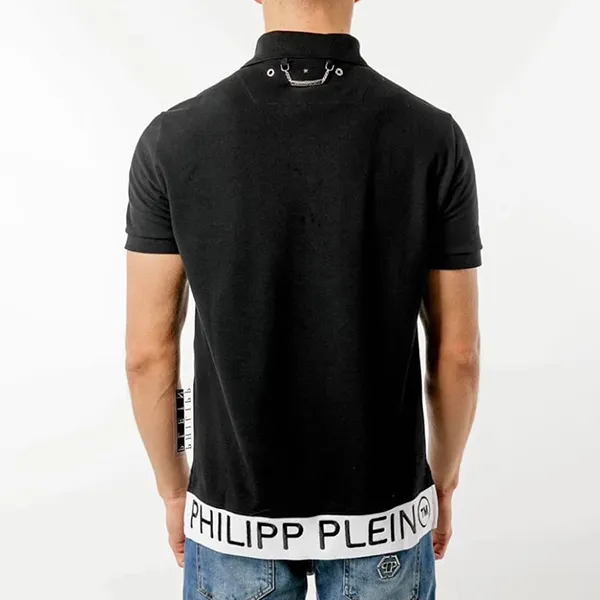 Áo Polo Nam Philipp Plein Slim Fit Shirt SS Skull P19C-MTK3199-PJY002N_0201 Màu Đen Size S - Thời trang - Vua Hàng Hiệu