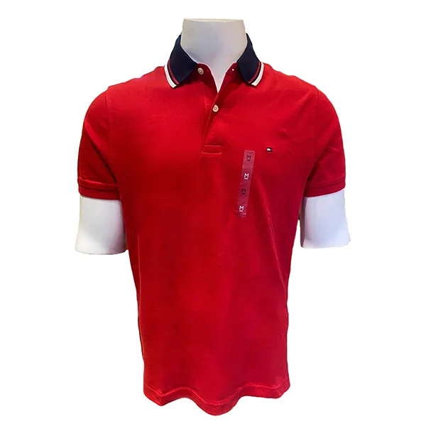 Áo Polo Nam Tommy Hilfiger Logo Polo Shirt 78j8678 640 GD04 Màu Đỏ Size L - Thời trang - Vua Hàng Hiệu